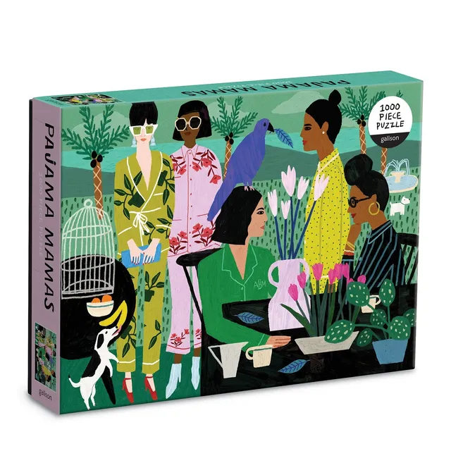 galison-pajama-mamas-1000-teile-puzzle-mode-pyjama image 1