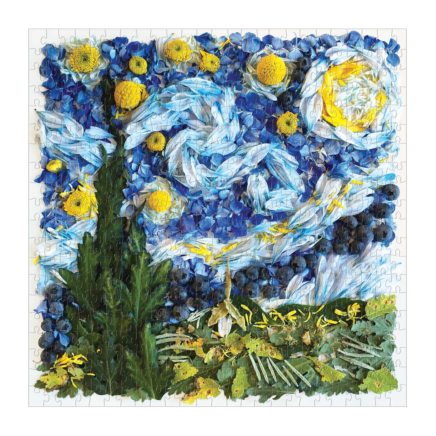 galison-starry-night-petals-500-teile-puzzle-van-gogh-blumen image 4