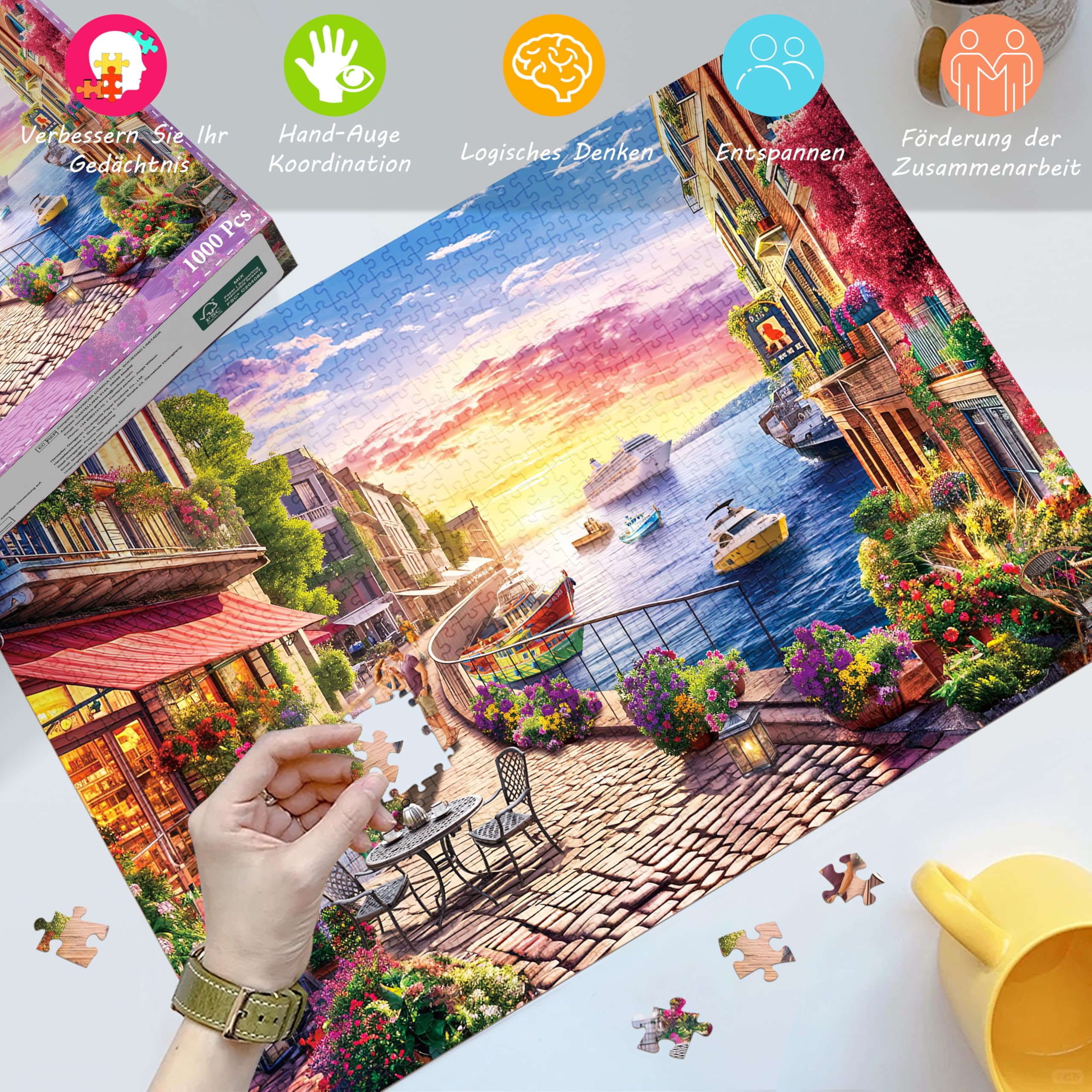huadada-puzzle-1000-teile-faszinierend-landschaft-70x50-cm image 2
