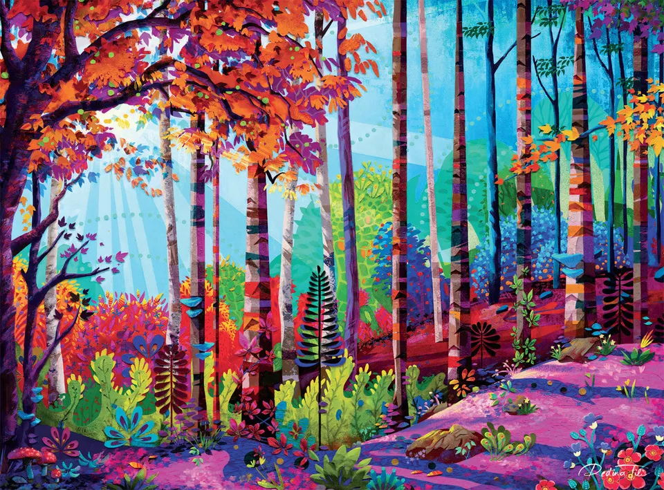 buffalo-games-redina-tili-woodland-puzzle-1000-teile-landschaft image 1