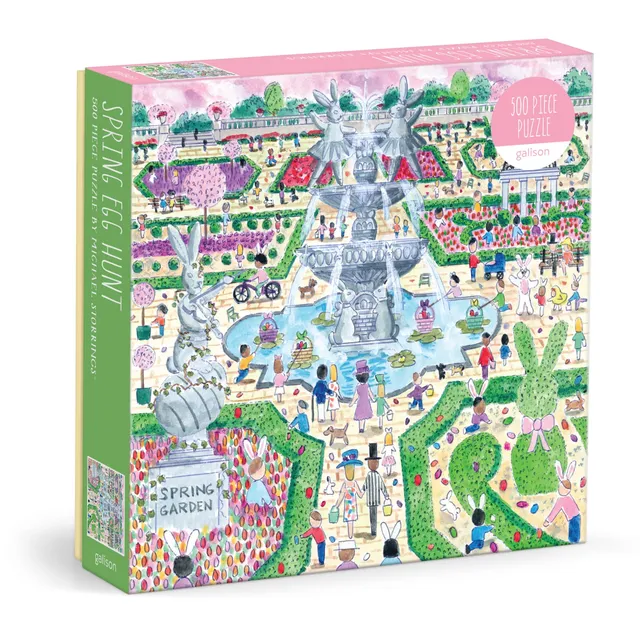 galison-spring-egg-hunt-puzzle-500-teile-storrings image 1