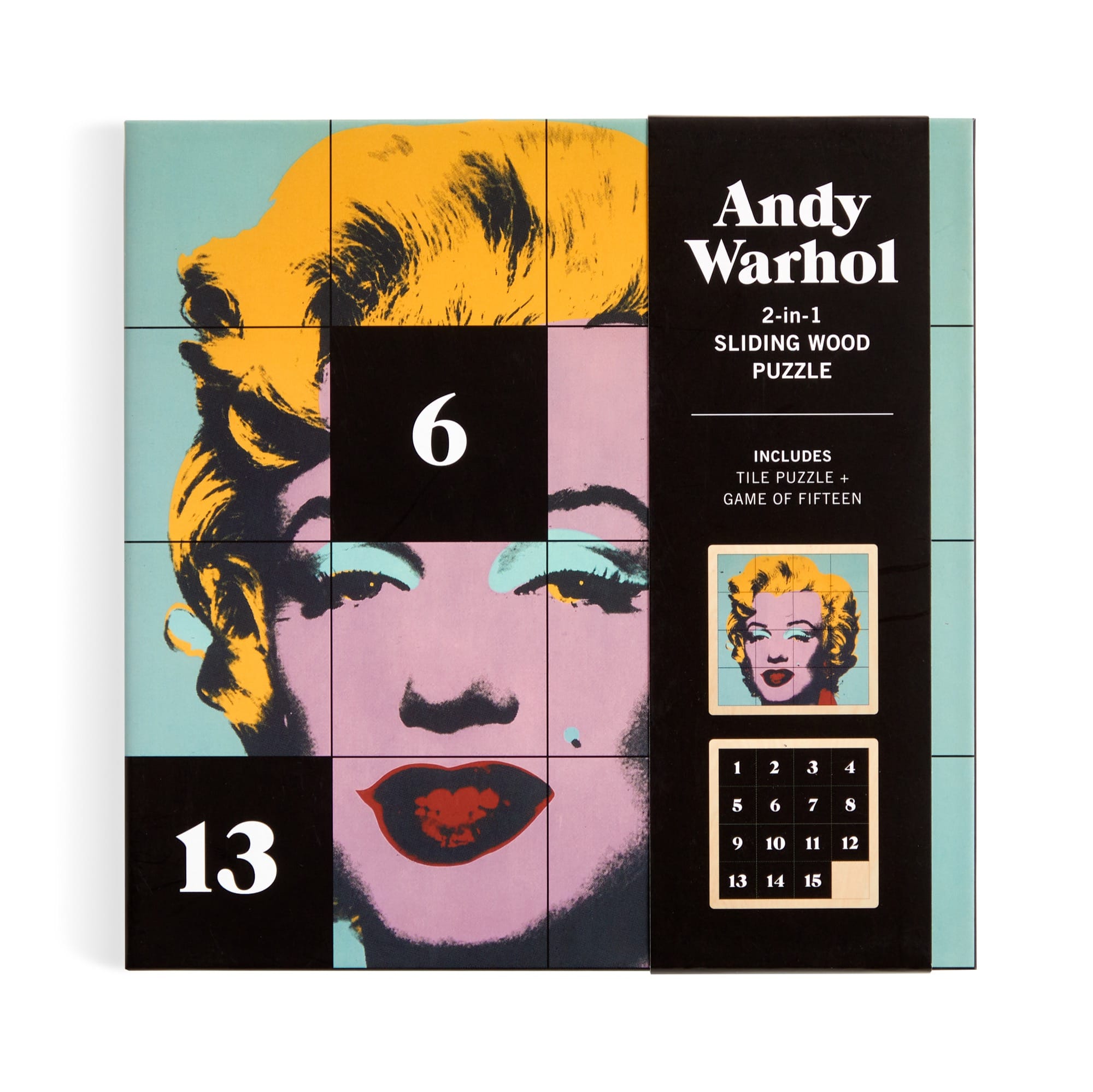 galison-andy-warhol-marilyn-schiebepuzzle-holz-2-in-1 image 2