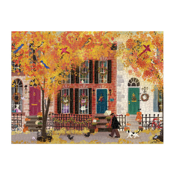 galison-autumn-in-the-neighborhood-1000-teile-puzzle-herbst image 3