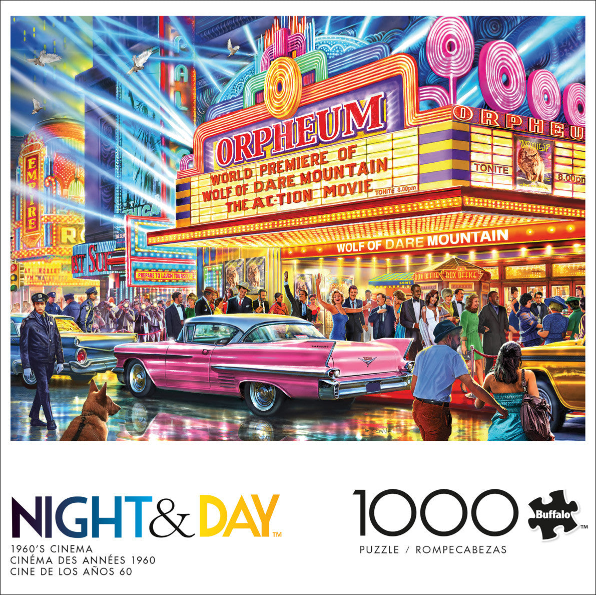 buffalo-games-night-day-1960-cinema-puzzle-1000-teile-retro image 2
