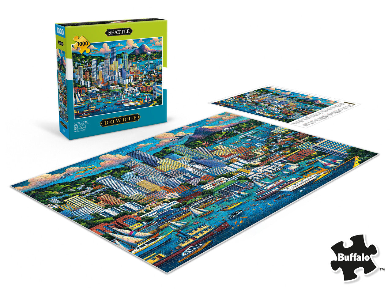 buffalo-games-eric-dowdle-seattle-puzzle-1000-teile-skyline image 4