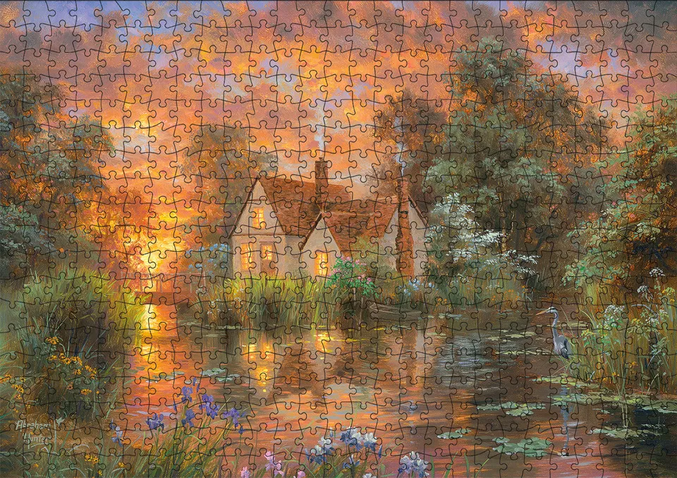 buffalo-games-abraham-hunter-wetland-cottage-puzzle-500-teile image 1