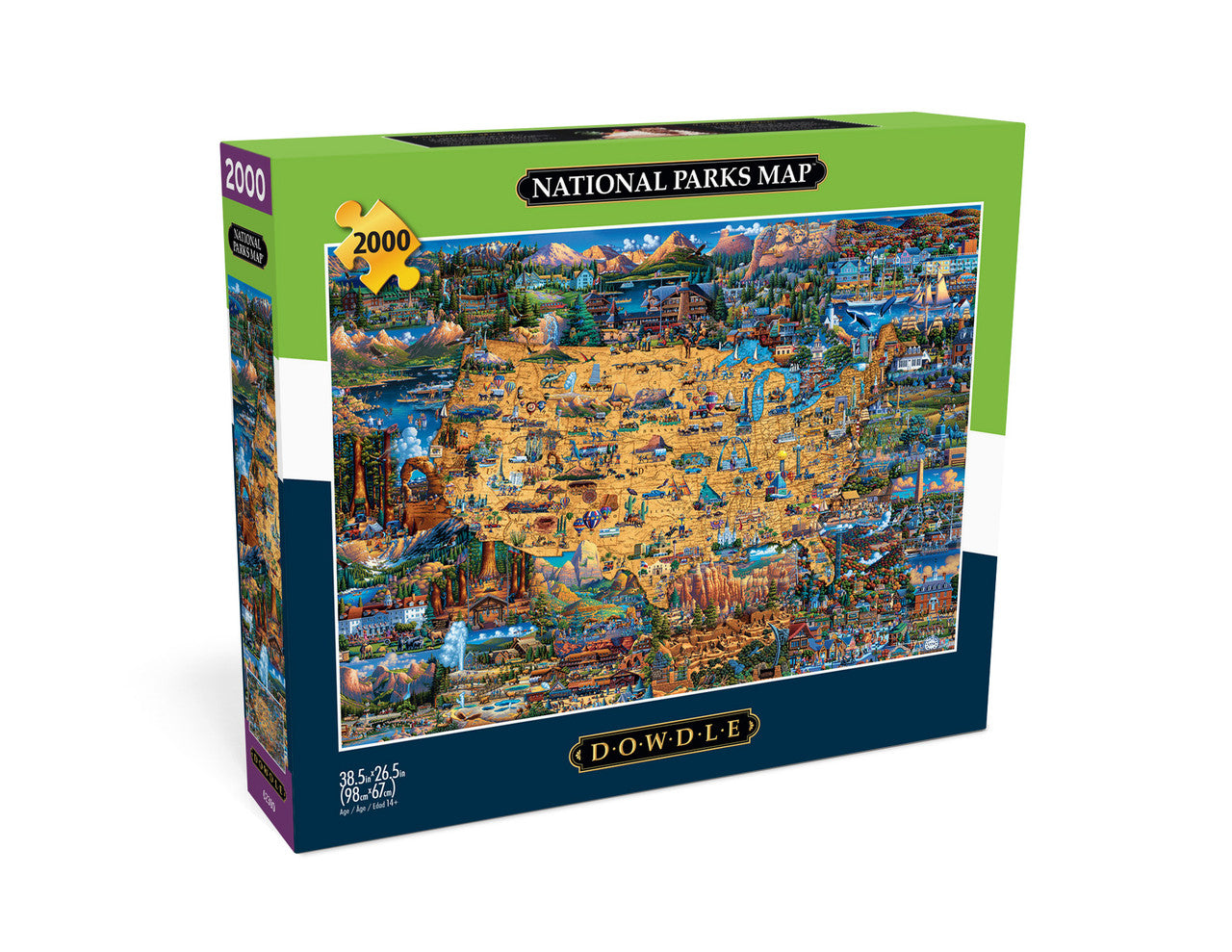 buffalo-games-dowdle-national-parks-map-2000-teile-puzzle image 3