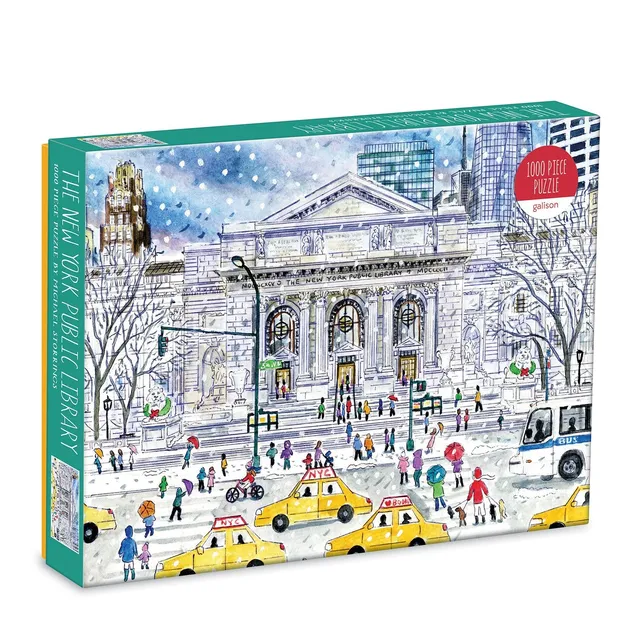 galison-michael-storrings-new-york-public-library-puzzle-1000-teile-weihnachten image 1