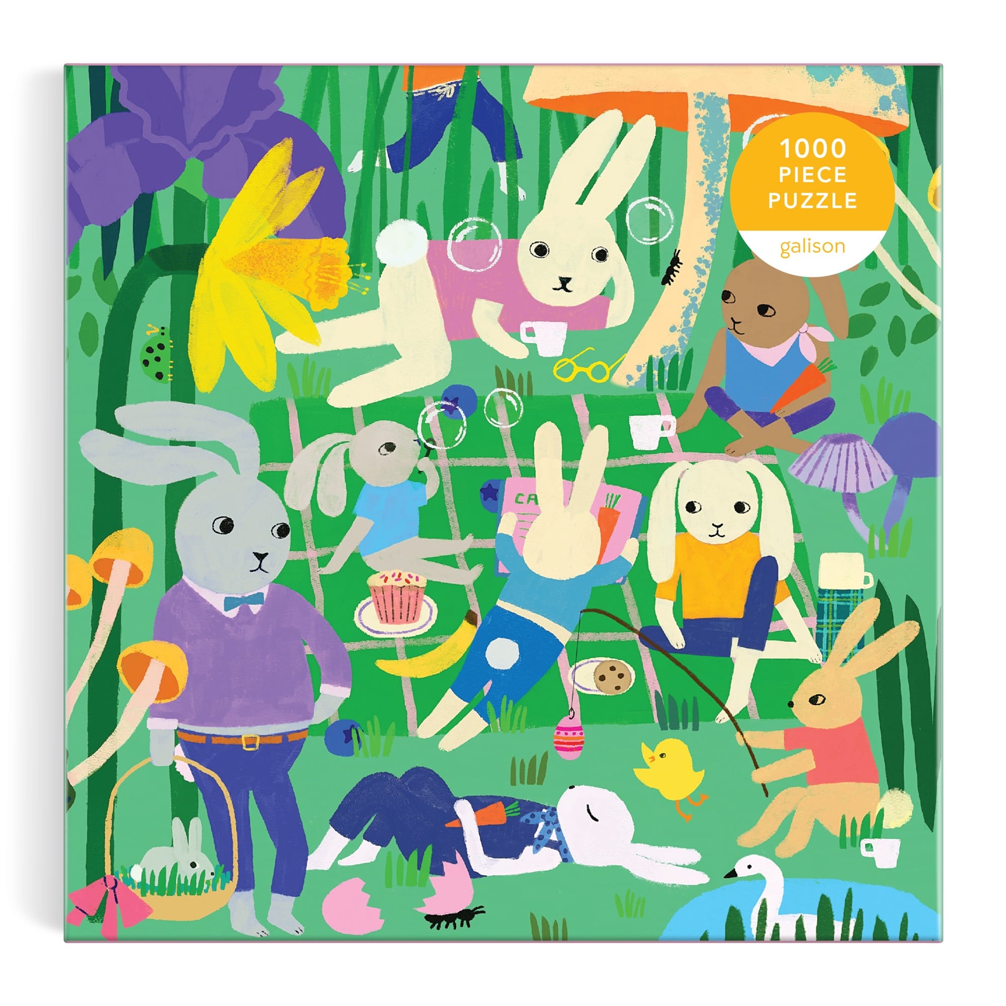 galison-bunny-daydream-puzzle-1000-teile-hase image 2