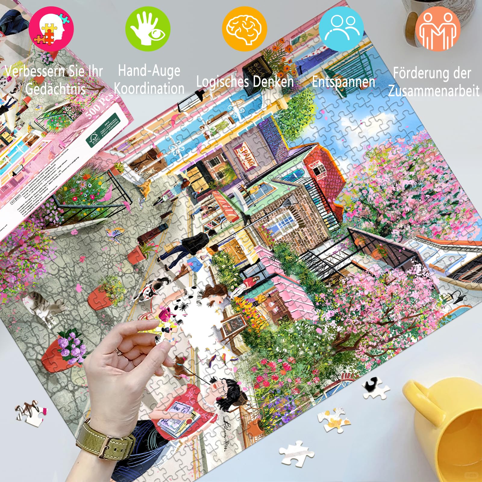 huadada-fr-hlingsbrise-gasse-500-teile-puzzle image 2