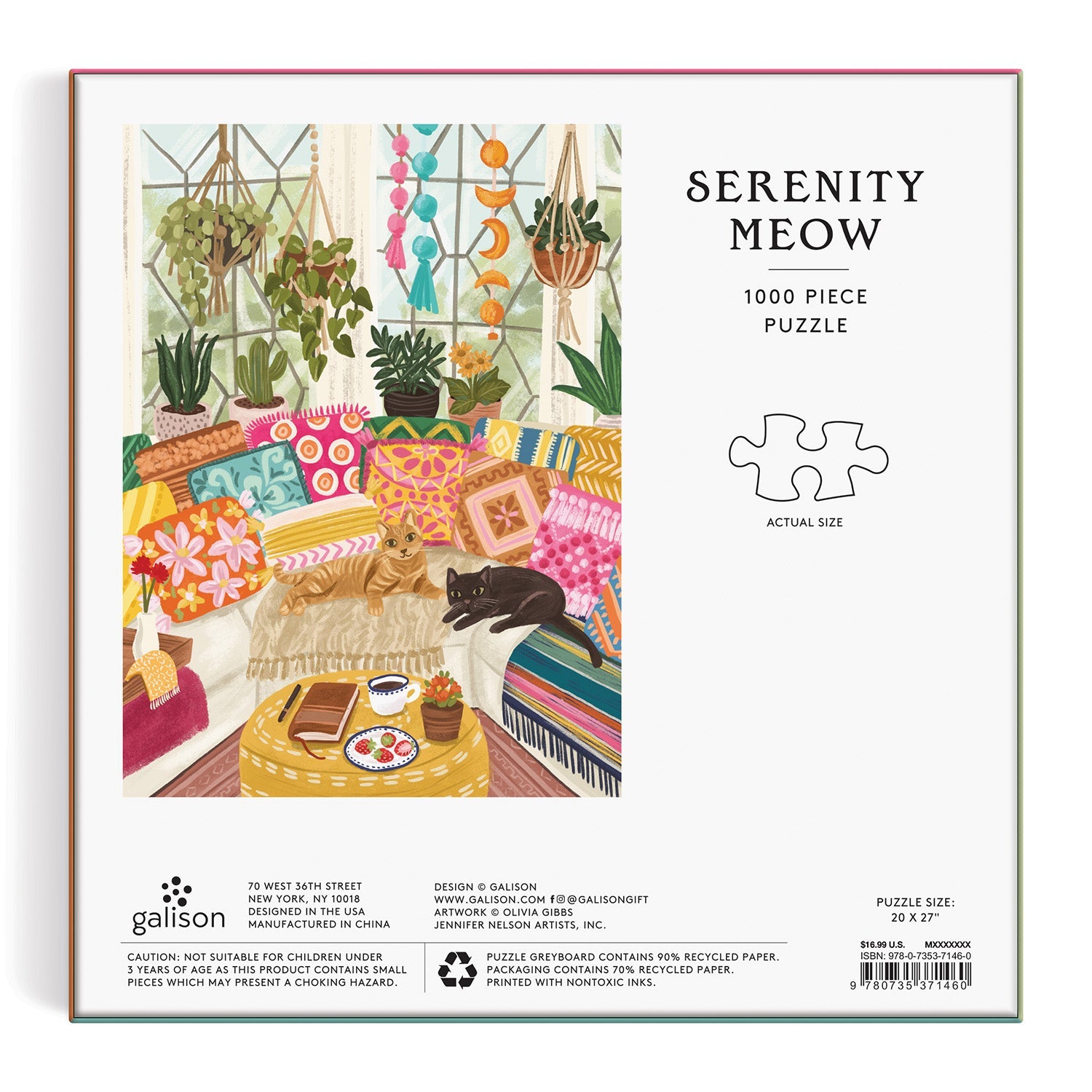 galison-serenity-meow-puzzle-1000-teile-katzen-gem-tlich image 3