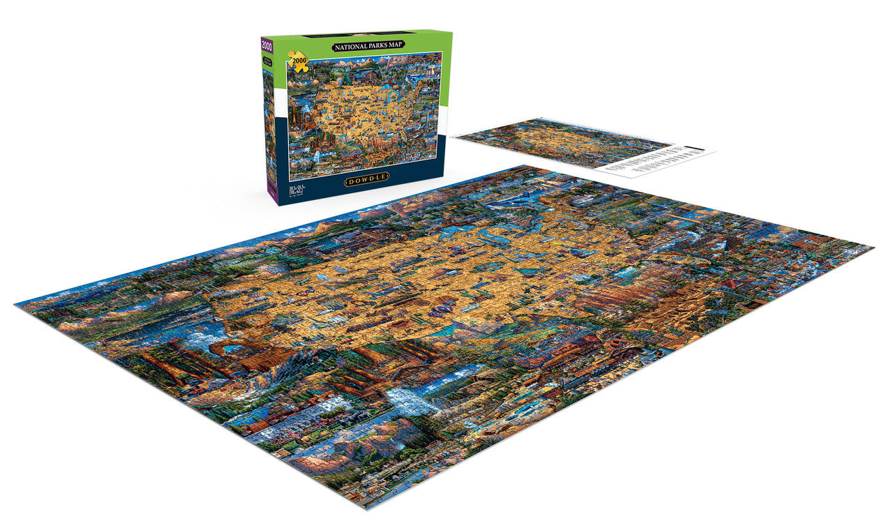 buffalo-games-dowdle-national-parks-map-2000-teile-puzzle image 4