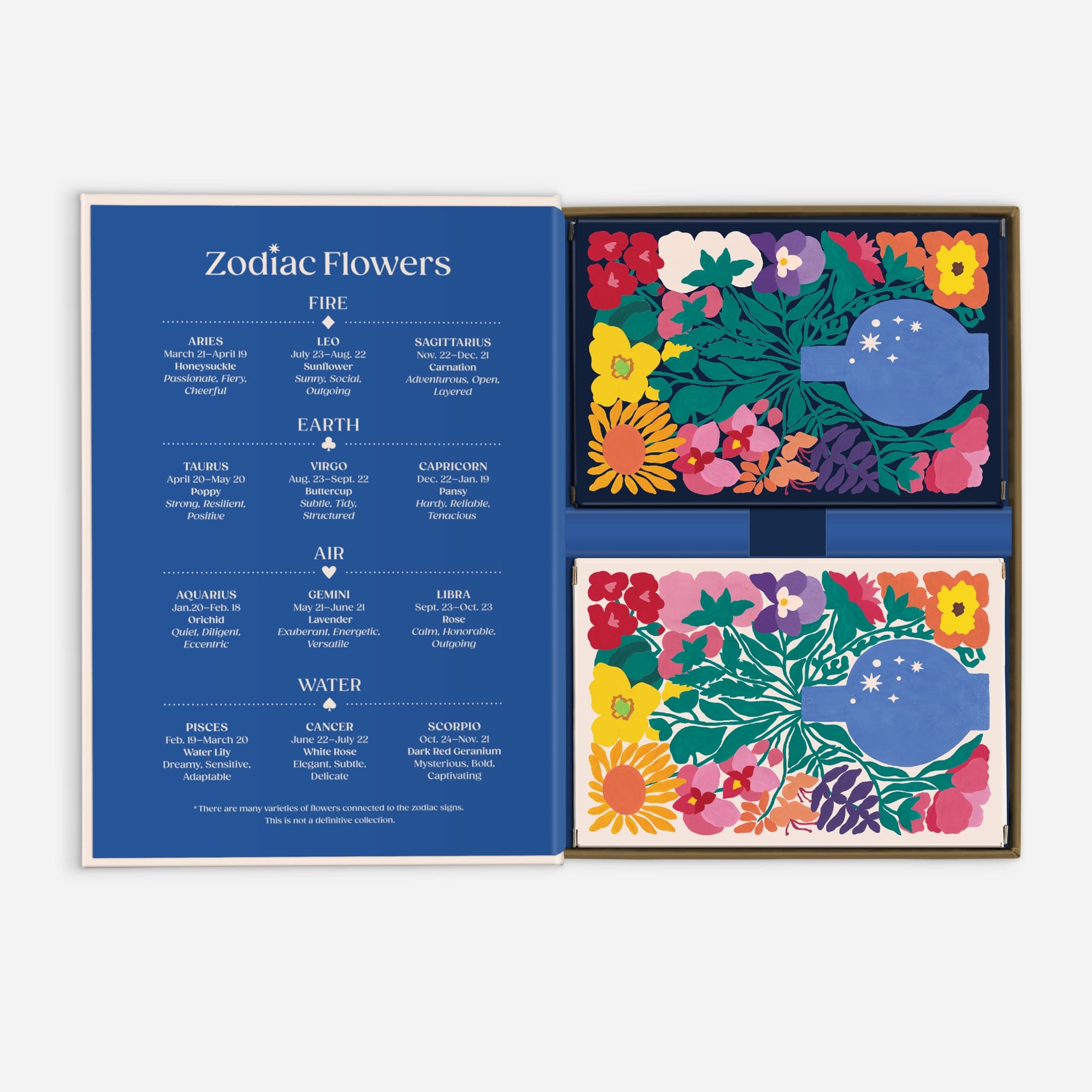 galison-zodiac-flowers-spielkarten-2-decks-sternzeichen image 2