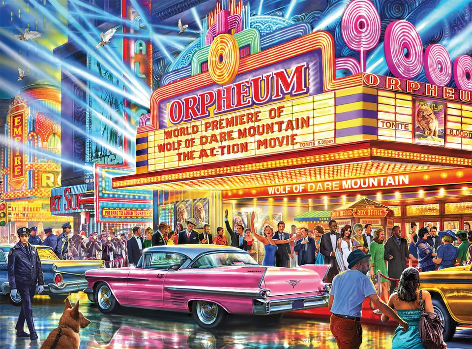 buffalo-games-night-day-1960-cinema-puzzle-1000-teile-retro image 1