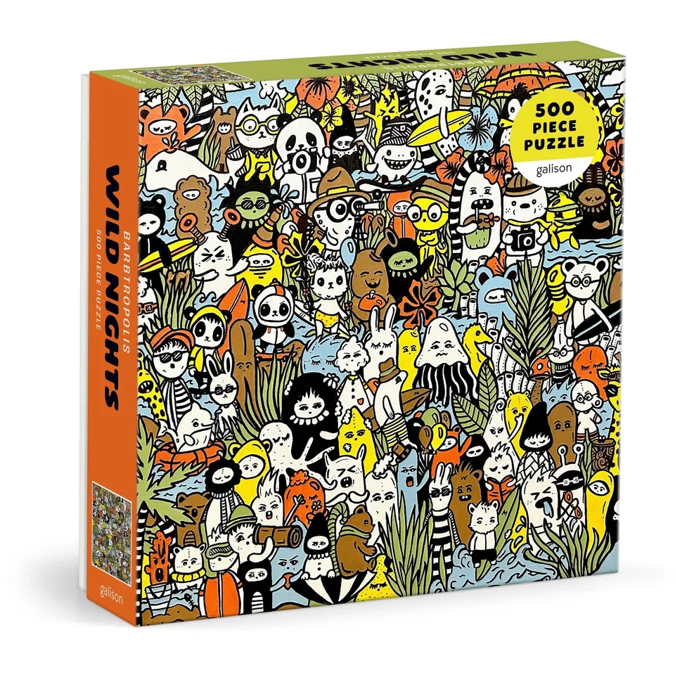 galison-barbtropolis-wild-nights-puzzle-500-teile-dschungel image 1