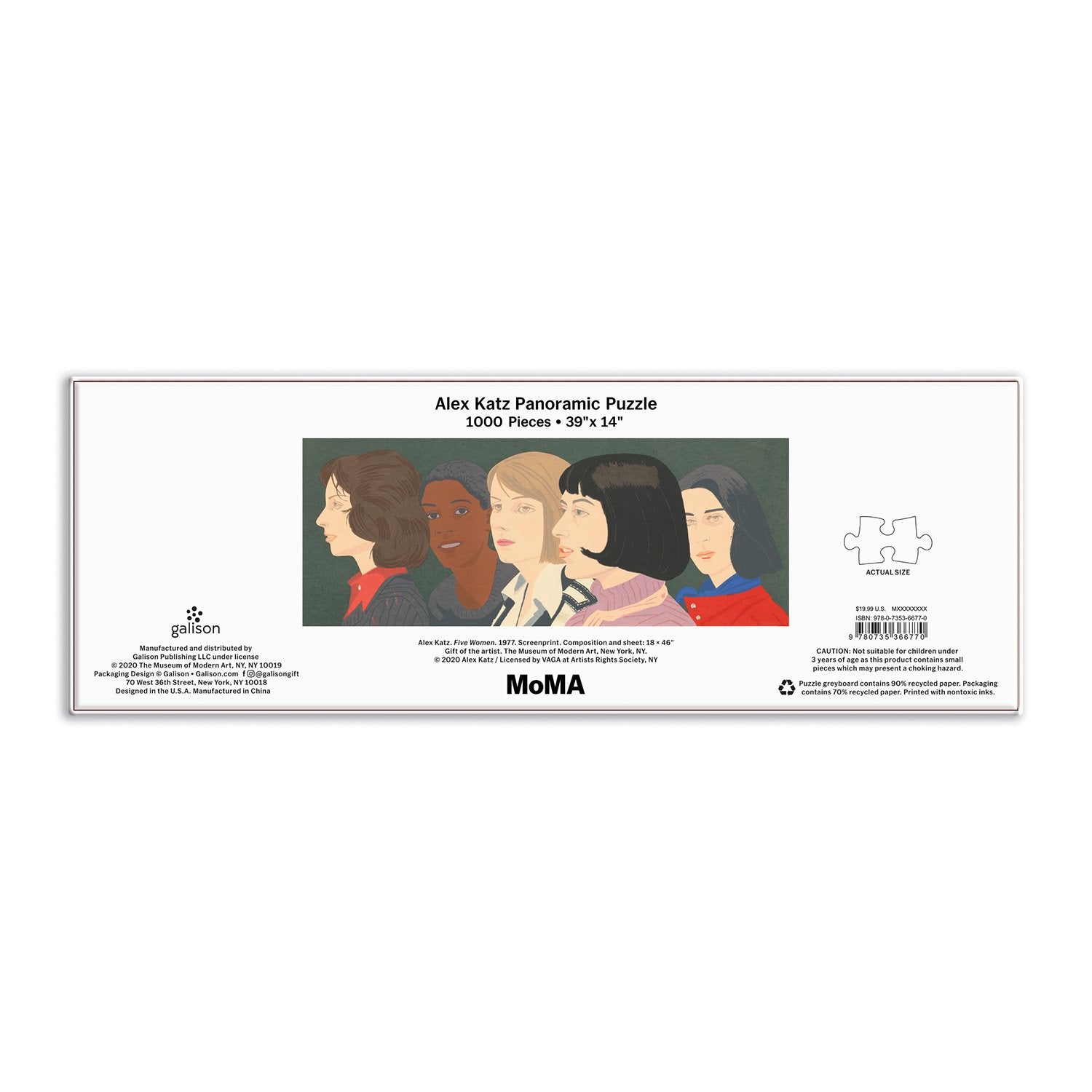 galison-moma-alex-katz-five-women-1000-teile-panorama-puzzle image 4
