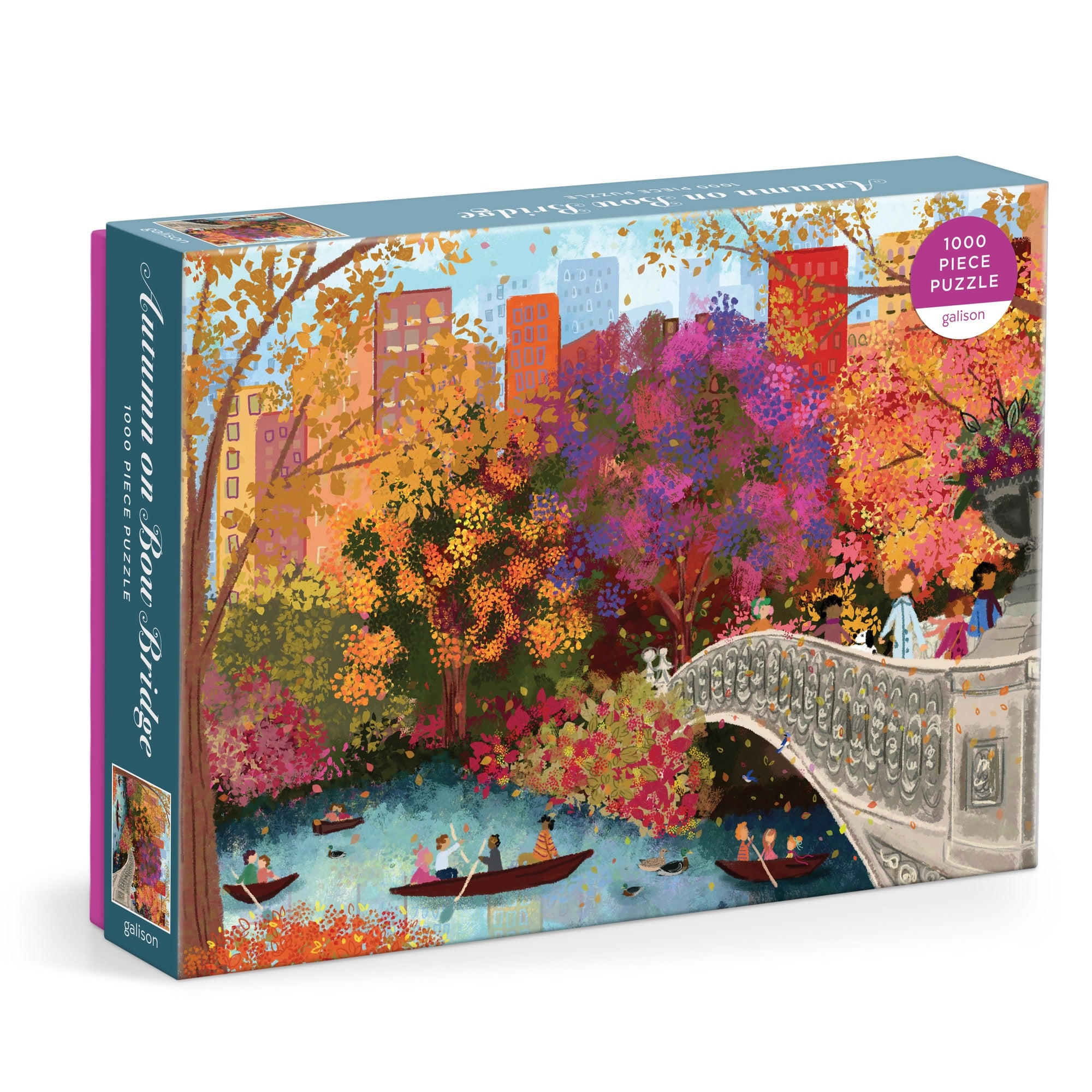 galison-joy-laforme-autumn-on-bow-bridge-puzzle-1000-teile image 1