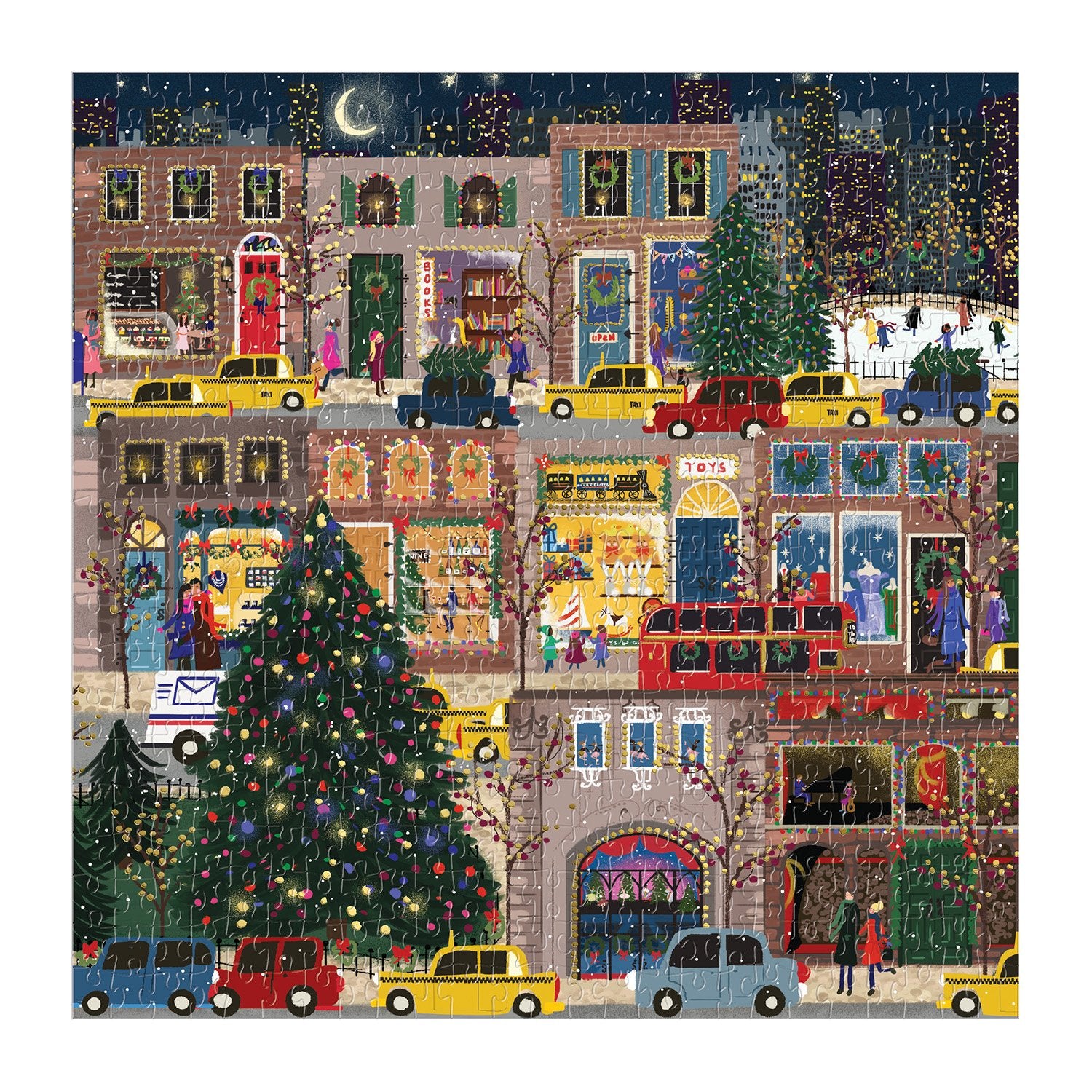 galison-winter-lights-500-teile-puzzle-foil-weihnachten image 3
