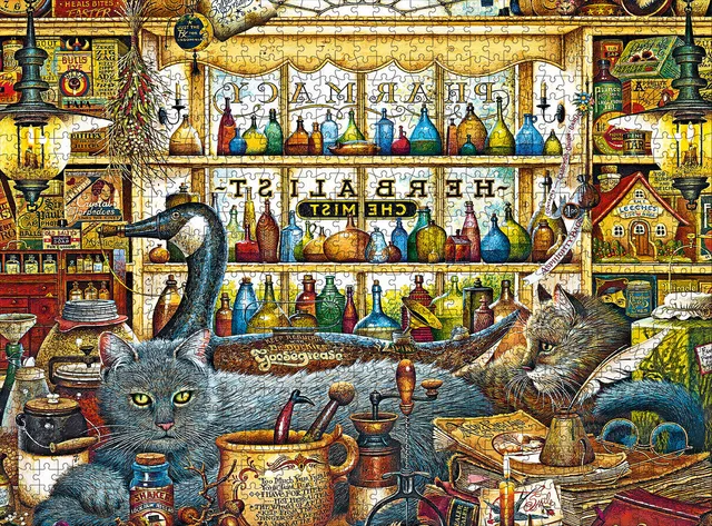 buffalo-games-wysocki-elmer-loretta-puzzle-1000-teile-katzen image 1