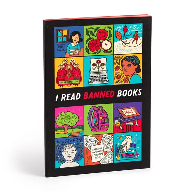 galison-i-read-banned-books-a5-notizbuch-liniert image 1