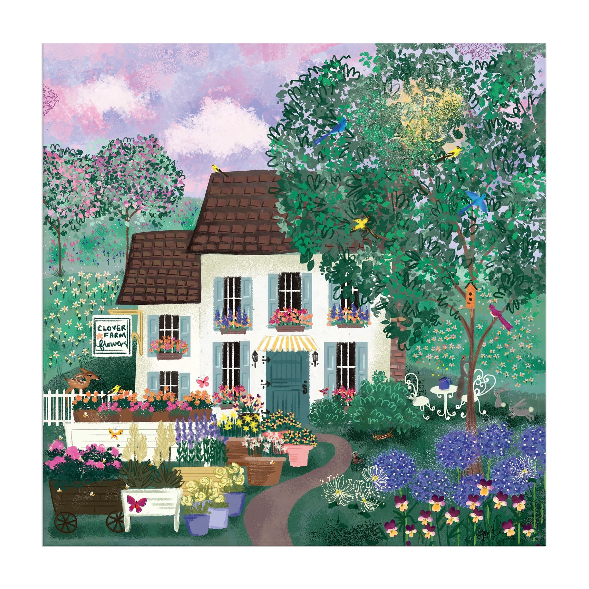 galison-garden-path-300-teile-puzzle-garten-joy-laforme image 5