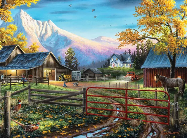 buffalo-games-country-life-the-western-lifestyle-puzzle-1000-teile-farm image 1