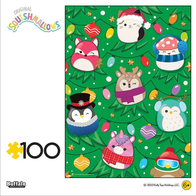buffalo-games-squishmallow-christmas-tree-puzzle-100-teile-kinder image 3