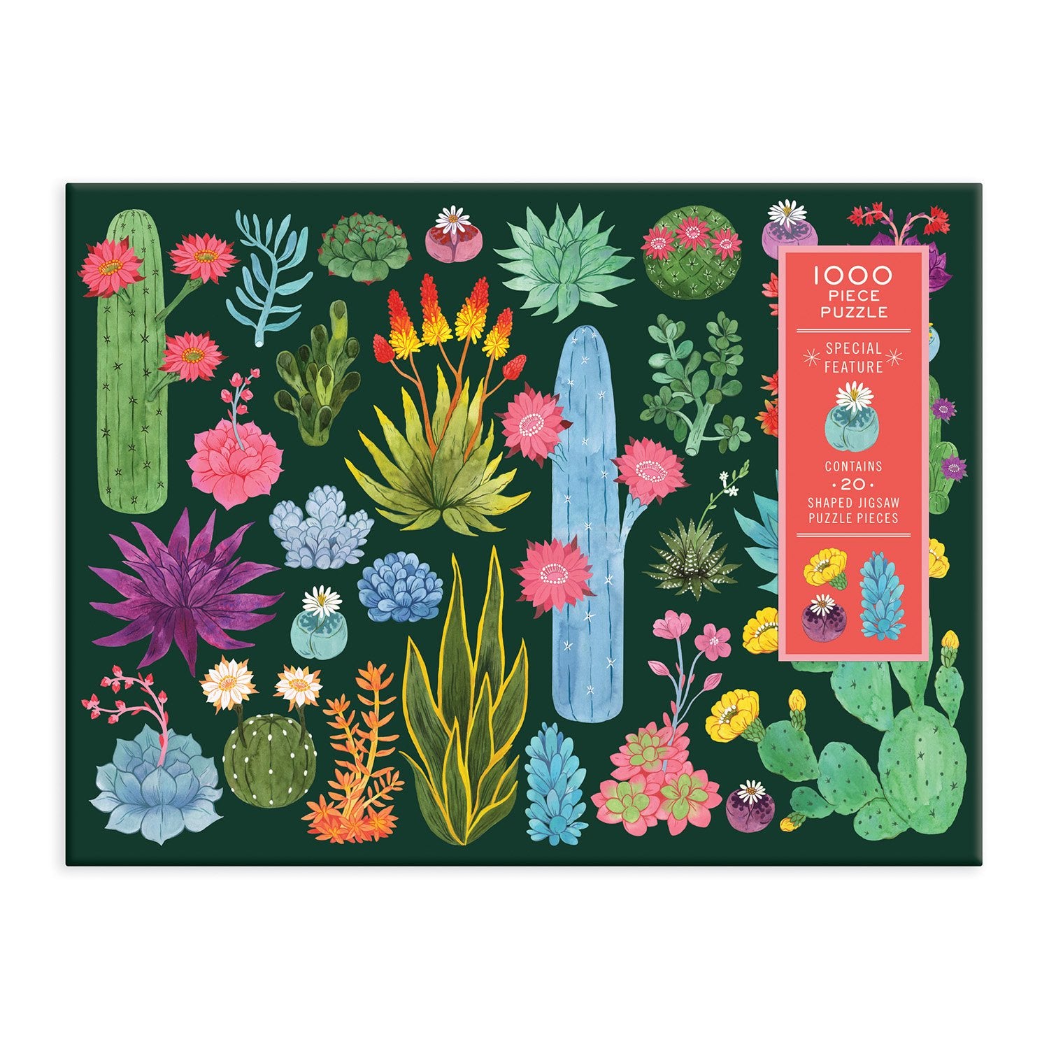 galison-desert-flora-puzzle-1000-teile-blumen-formteile image 2