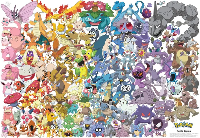 buffalo-games-pok-mon-kanto-151-puzzle-1500-teile-collage image 1