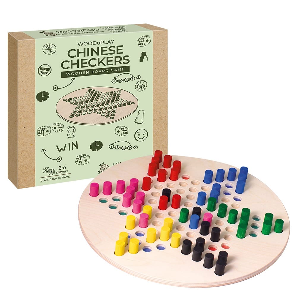 milliwood-wooduplay-chinese-checkers-holzspiel-sternhalma image 1