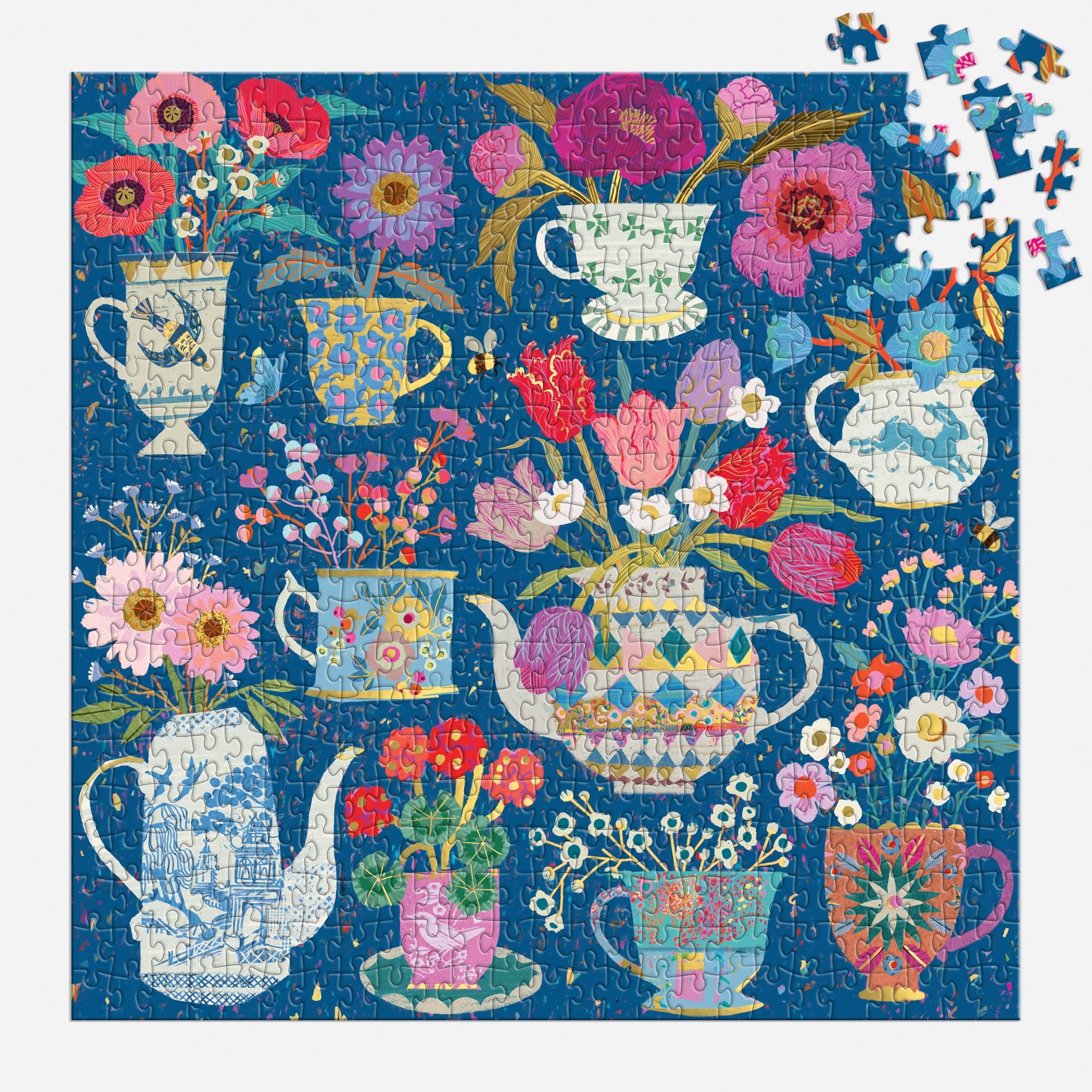 galison-victoria-ball-potted-teacups-puzzle-500-teile image 4