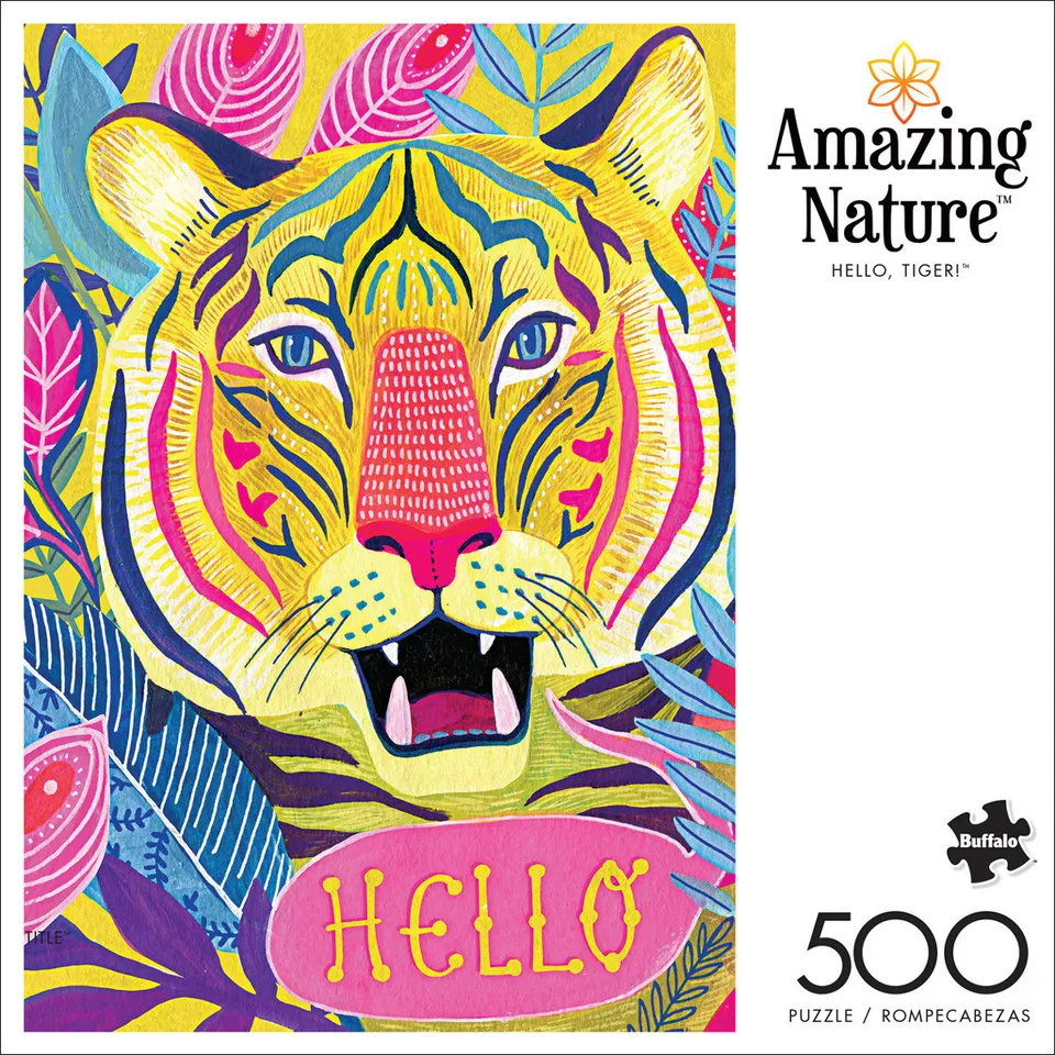 buffalo-games-amazing-nature-hello-tiger-puzzle-500-teile image 1