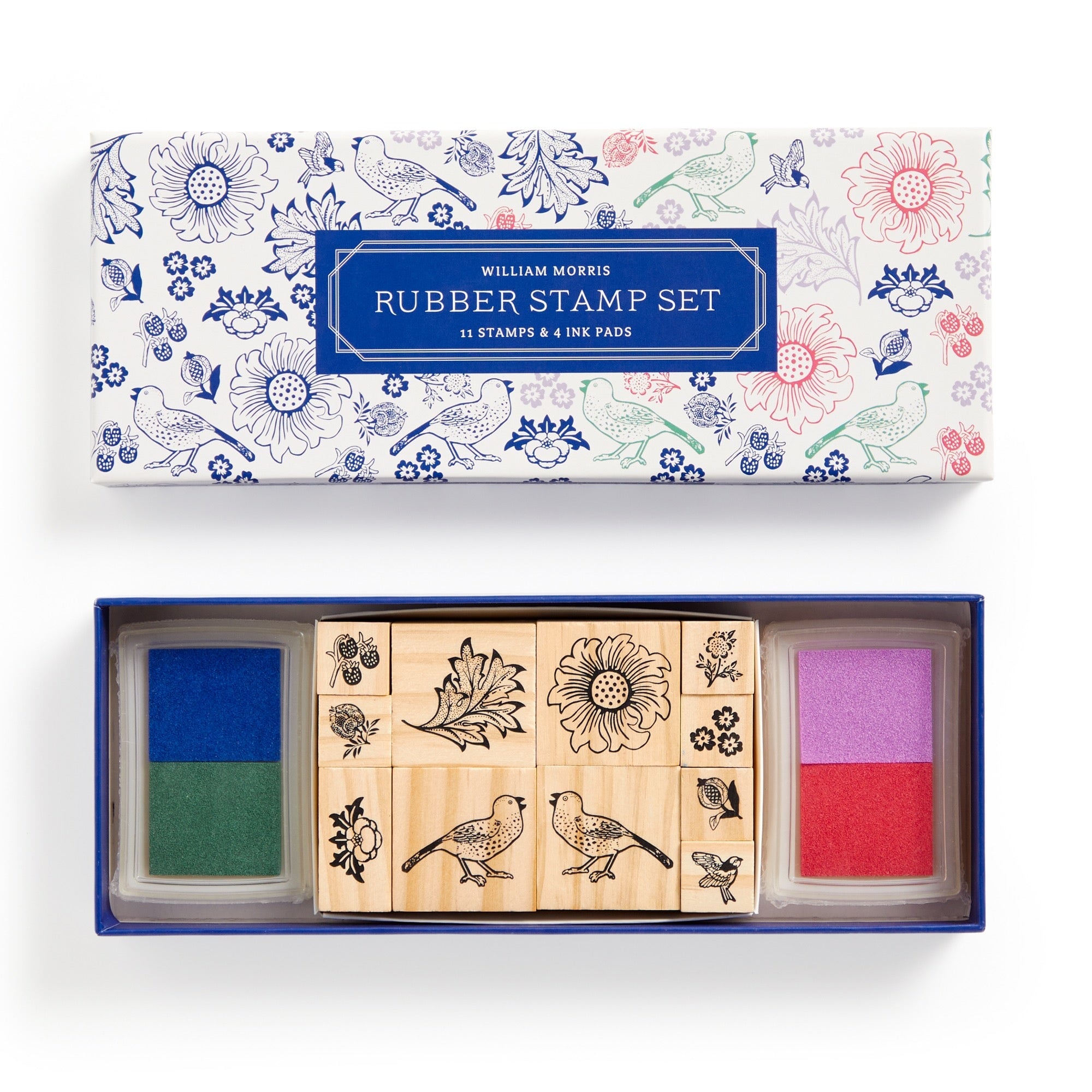 galison-william-morris-stempelset-holz-11-stempel-4-kissen image 3