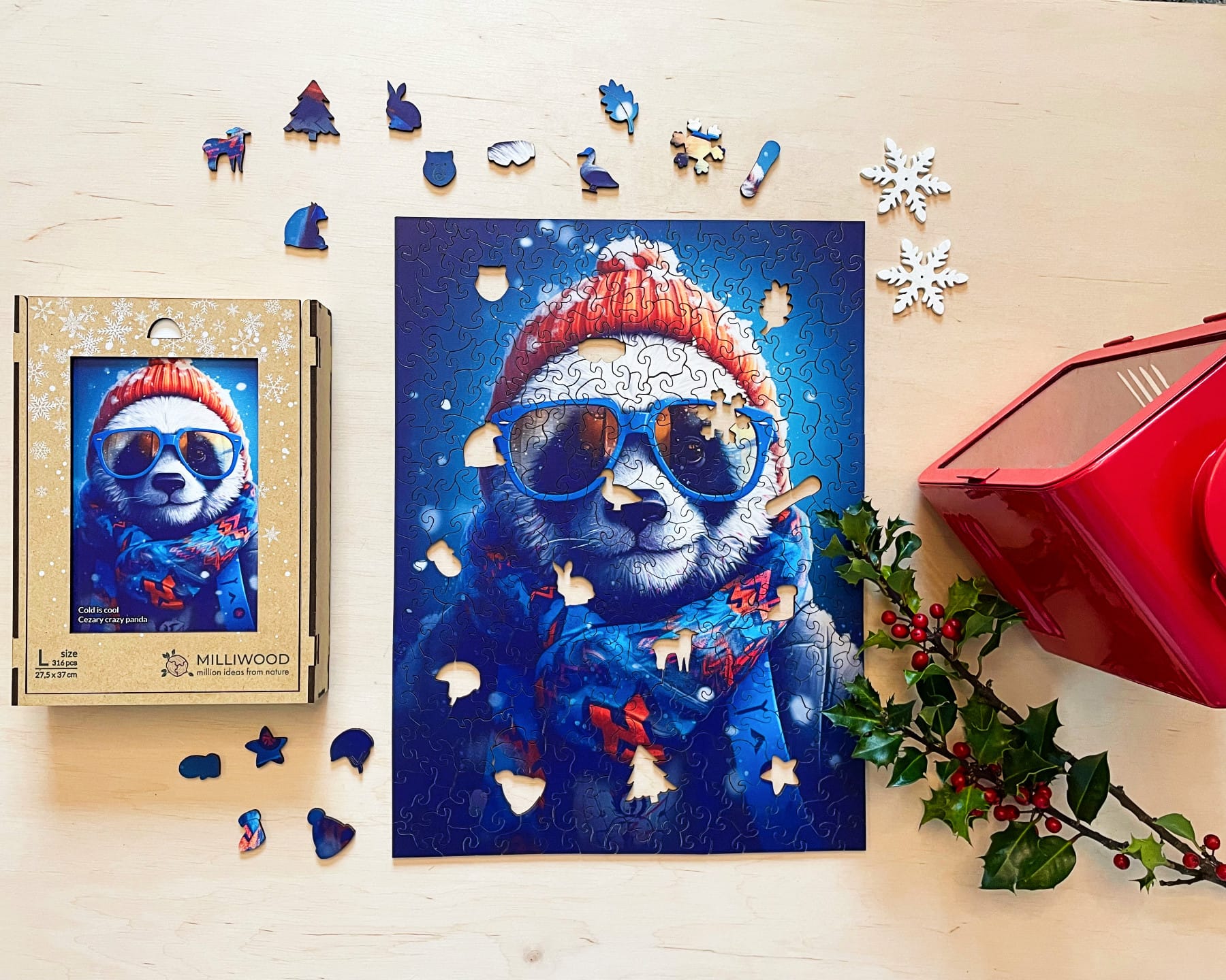 milliwood-cold-is-cool-panda-holzpuzzle-316-teile-cezary image 3