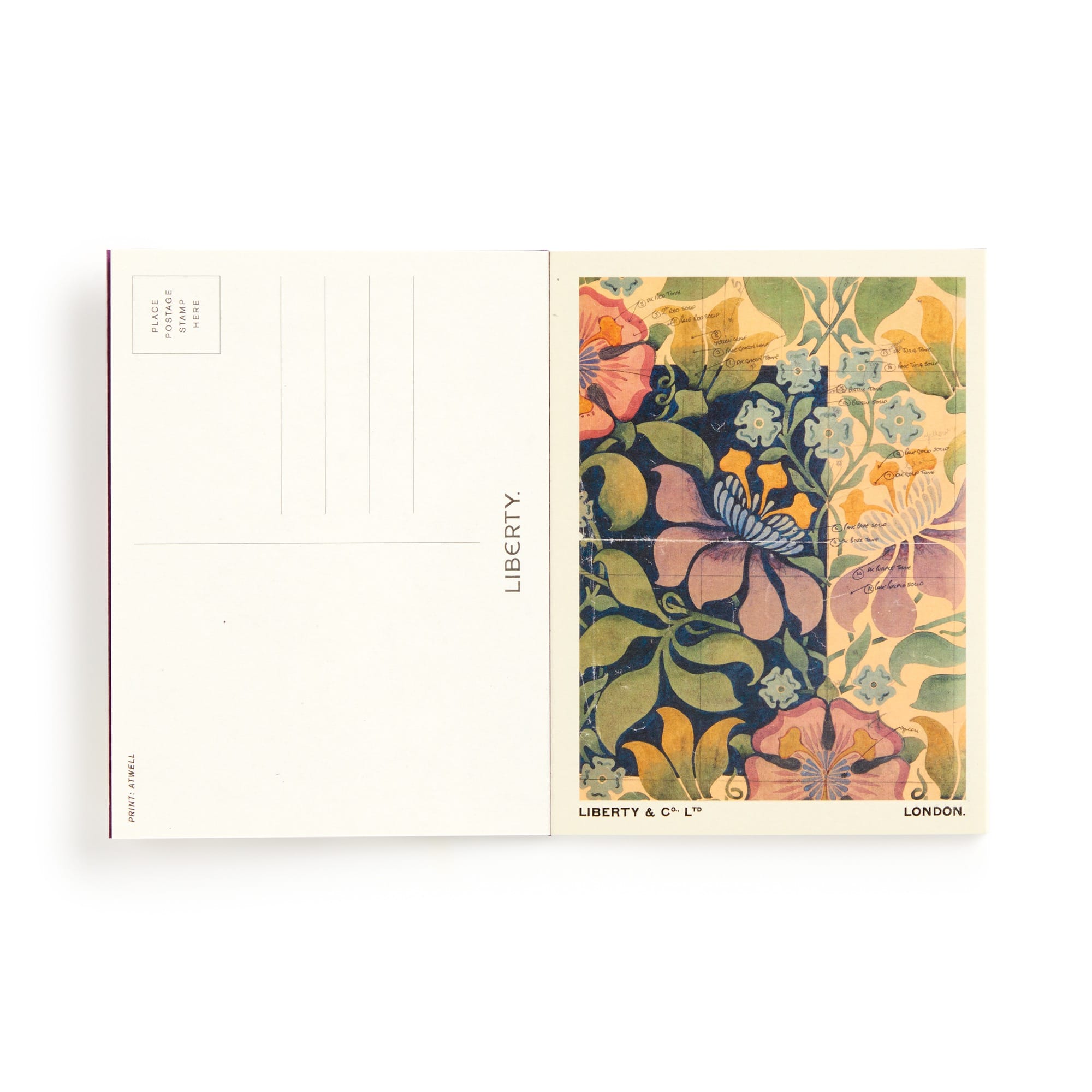 galison-liberty-postcard-book-postkartenbuch-10-karten-design image 3