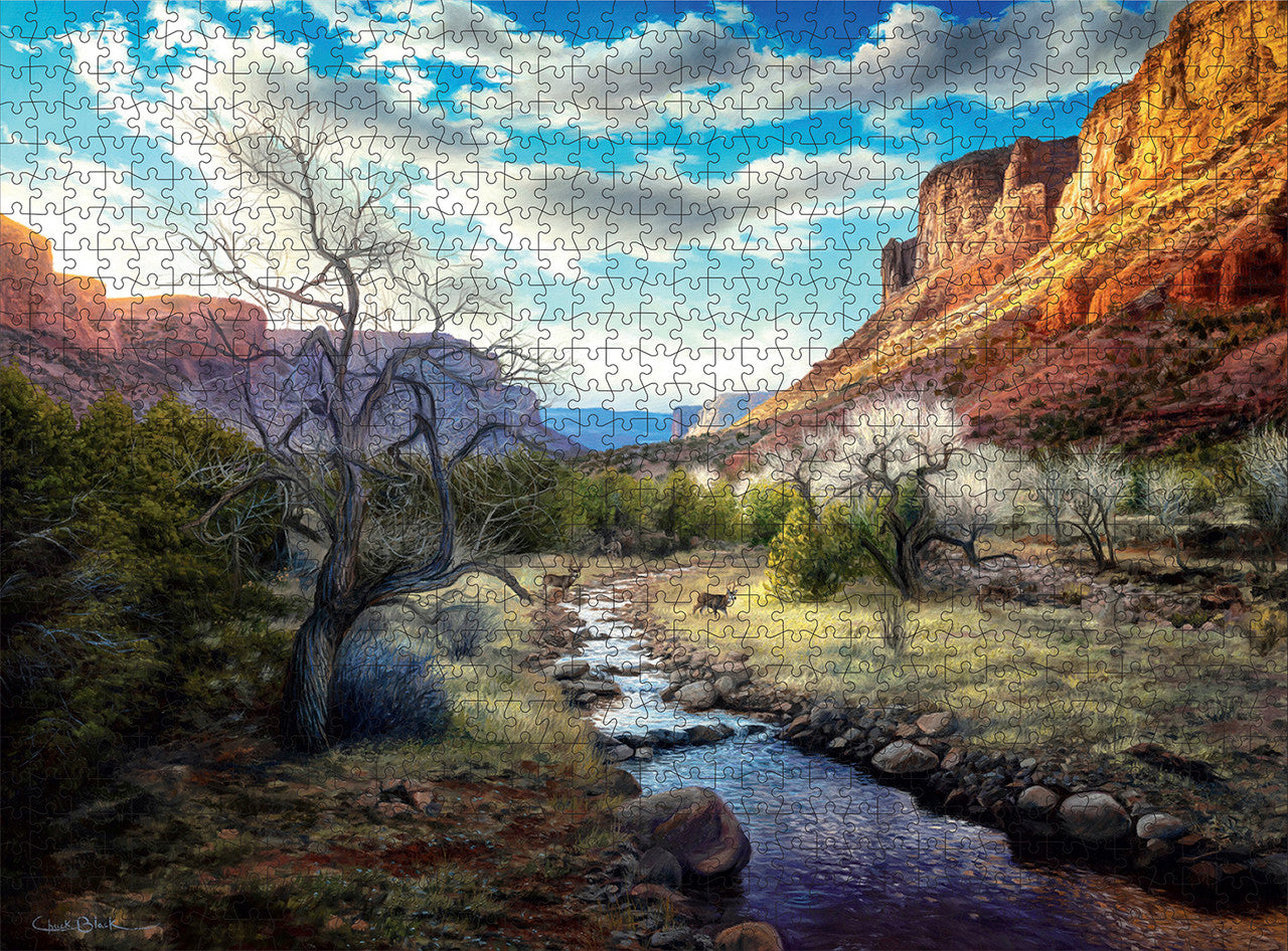 buffalo-games-chuck-black-beneath-the-glory-puzzle-1000-teile-canyon image 1