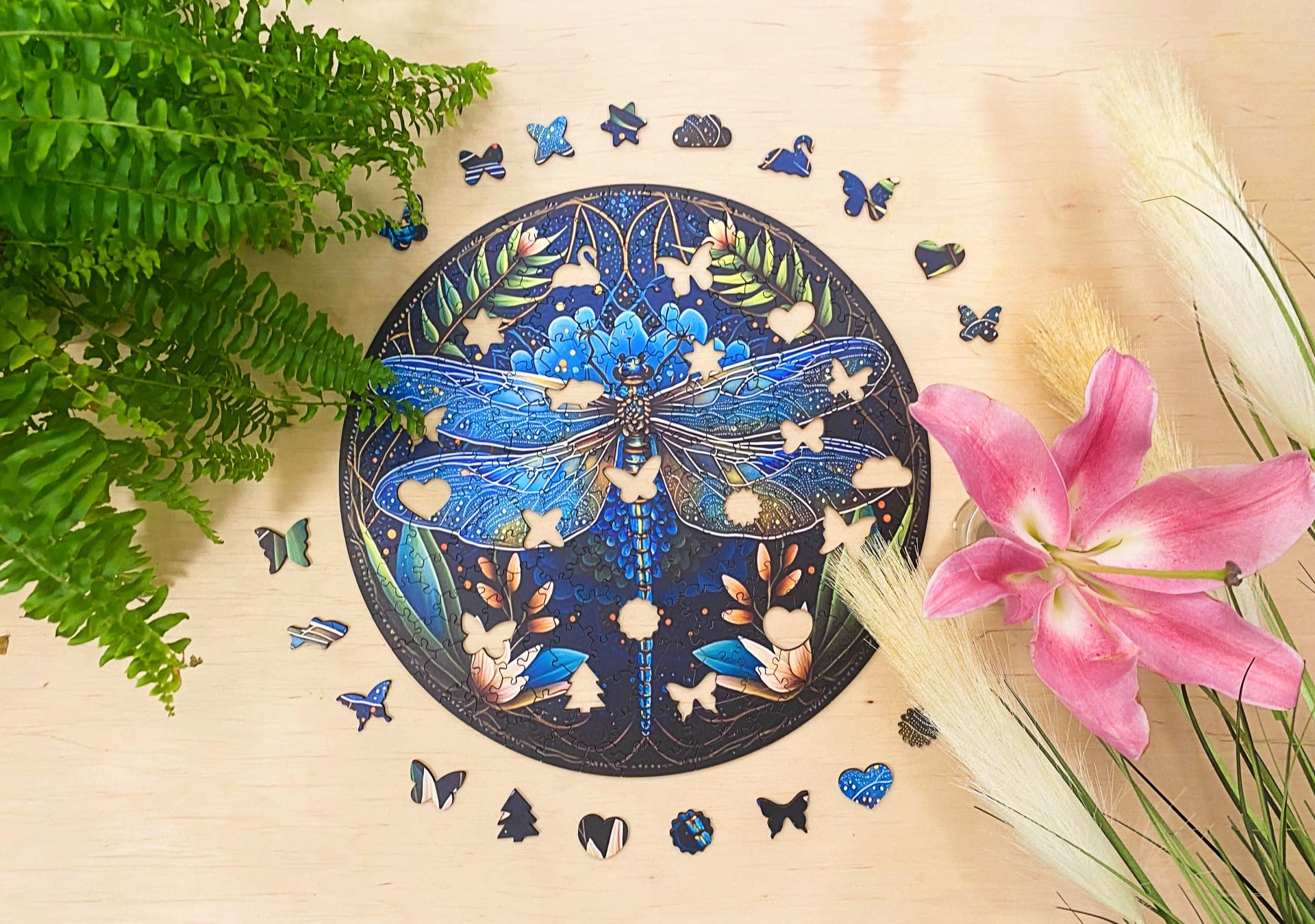 milliwood-peace-harmony-libelle-holzpuzzle-206-teile image 2