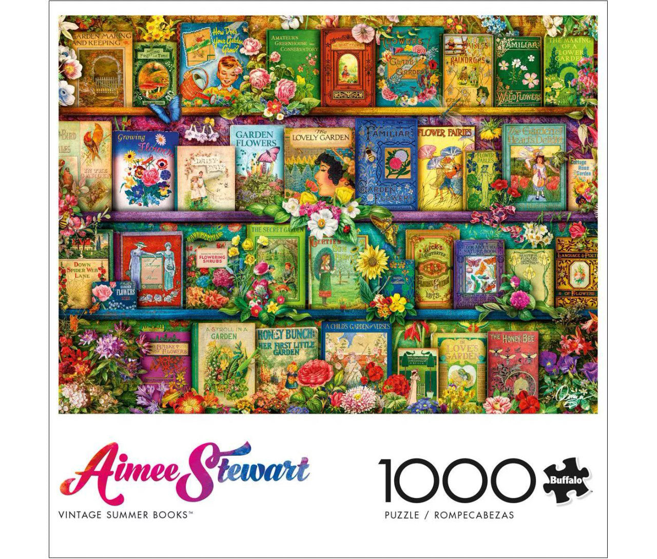 buffalo-games-stewart-vintage-summer-books-puzzle-1000-teile image 1