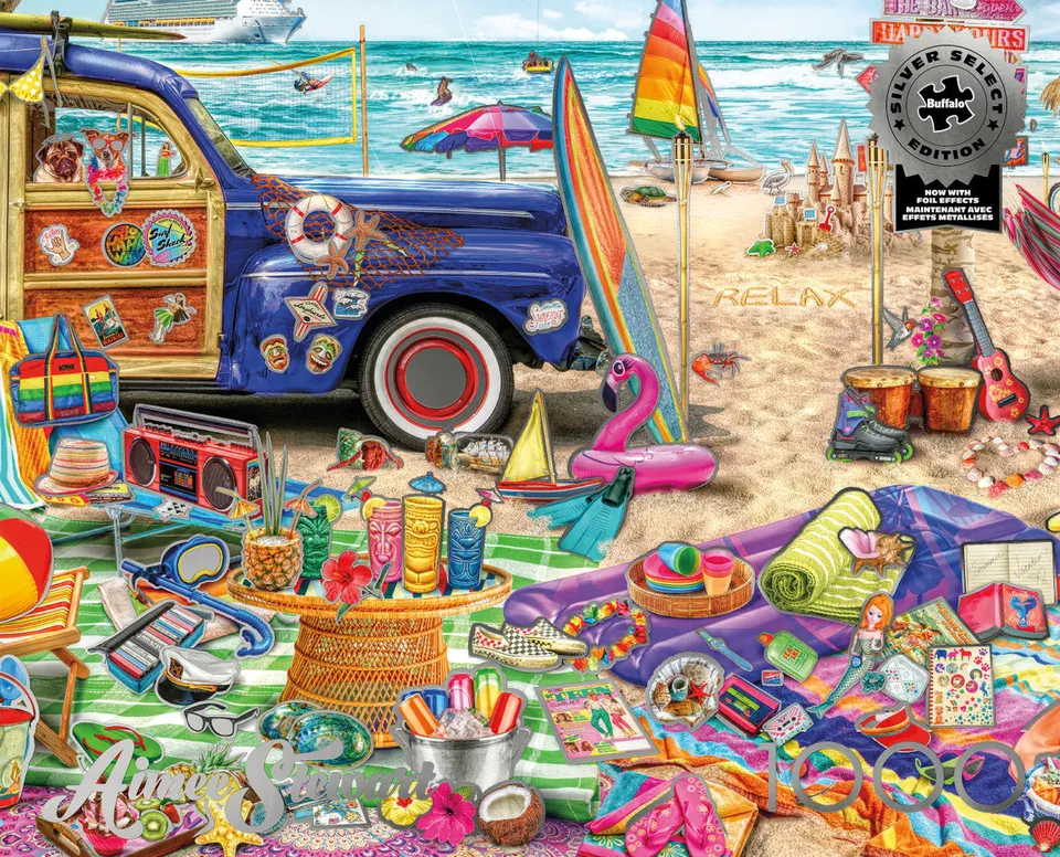 buffalo-games-beach-vacation-puzzle-1000-teile-aimee-stewart image 1