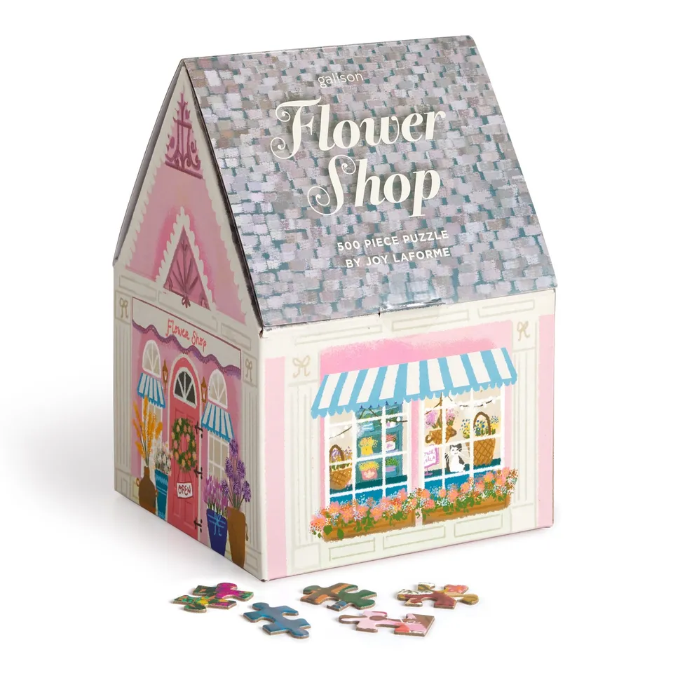 galison-joy-laforme-flower-shop-puzzle-500-teile-haus-box image 1