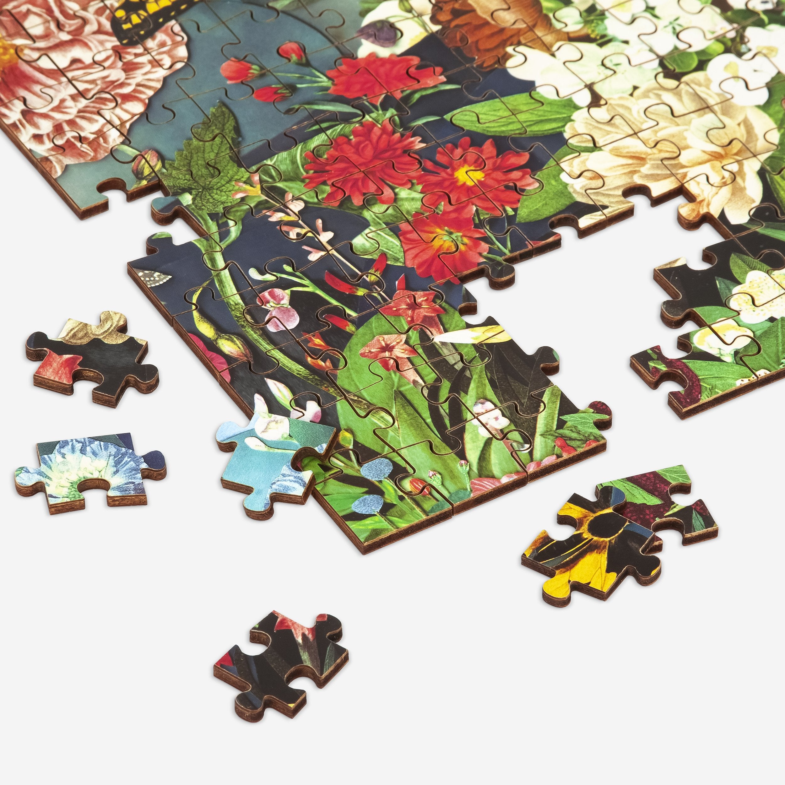 galison-butterfly-blooms-144-teile-holzpuzzle-blumen image 5