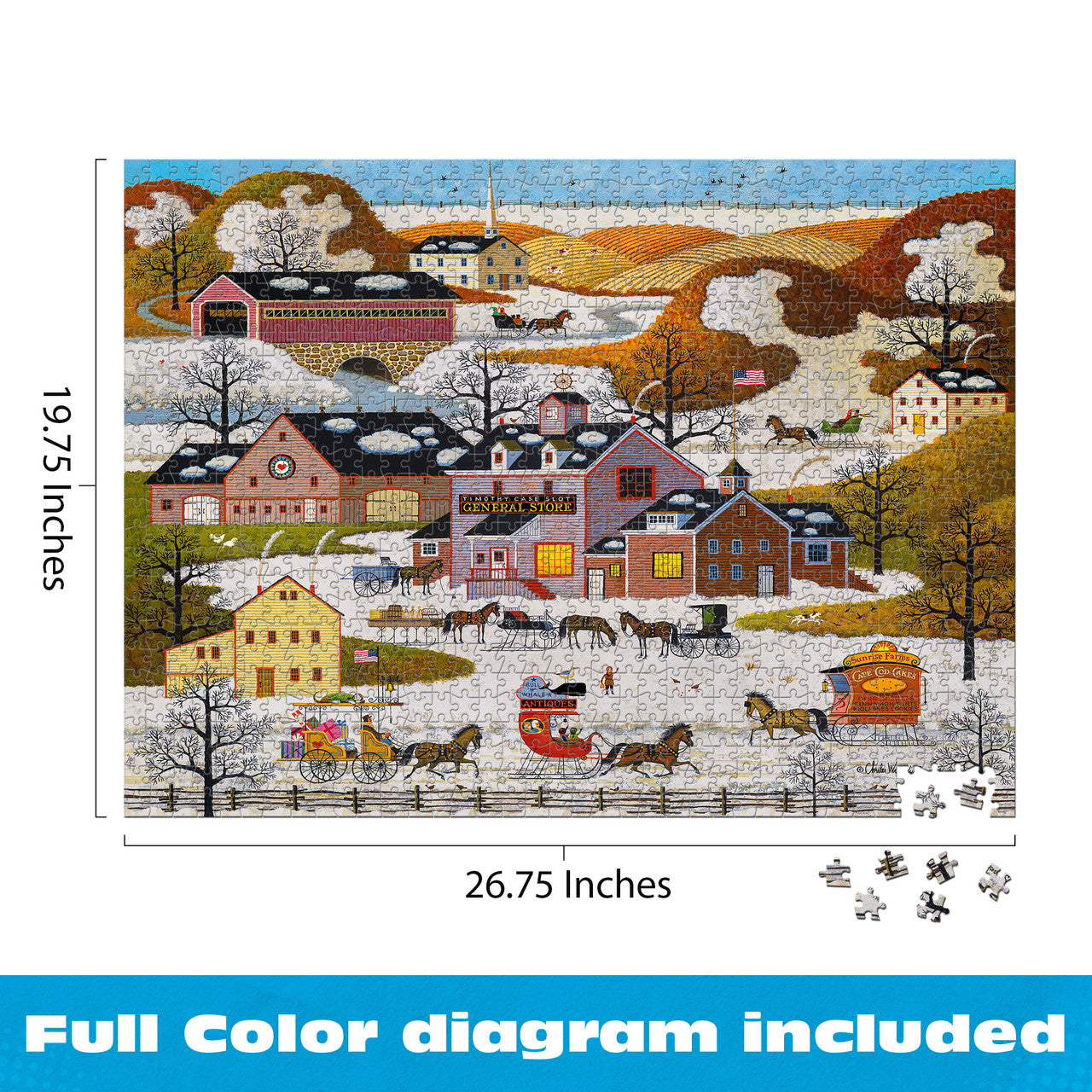 buffalo-games-wysocki-winterdorf-puzzle-1000-teile-gifts-antiques image 1