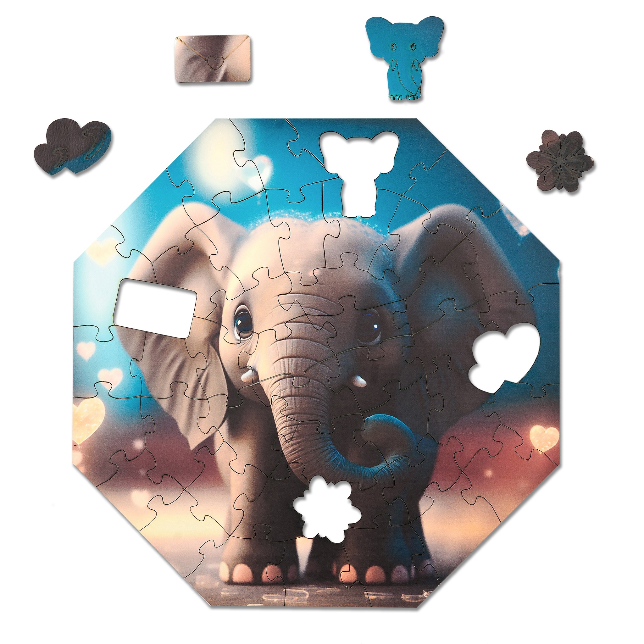 milliwood-hi-i-m-little-elefant-ellie-holzpuzzle-46-teile-f-r-kinder image 1