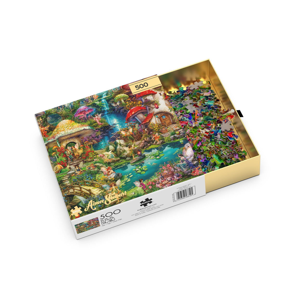 buffalo-games-merry-mushroom-village-picnic-500-teile-puzzle-feen image 3