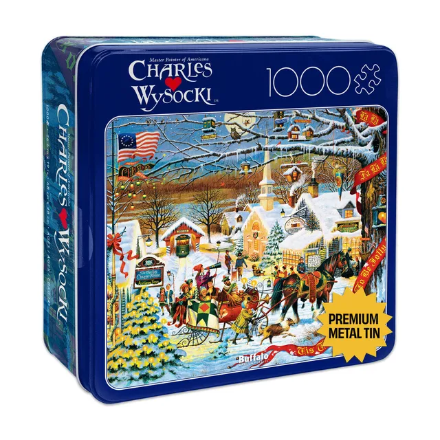 buffalo-games-small-town-christmas-1000-teile-puzzle-dose image 1