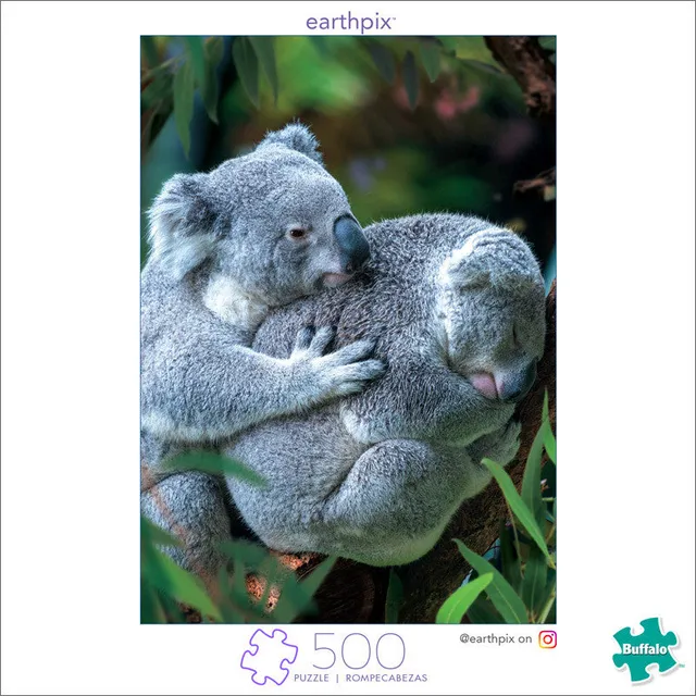 buffalo-games-earthpix-bear-hug-puzzle-500-teile-koala image 1
