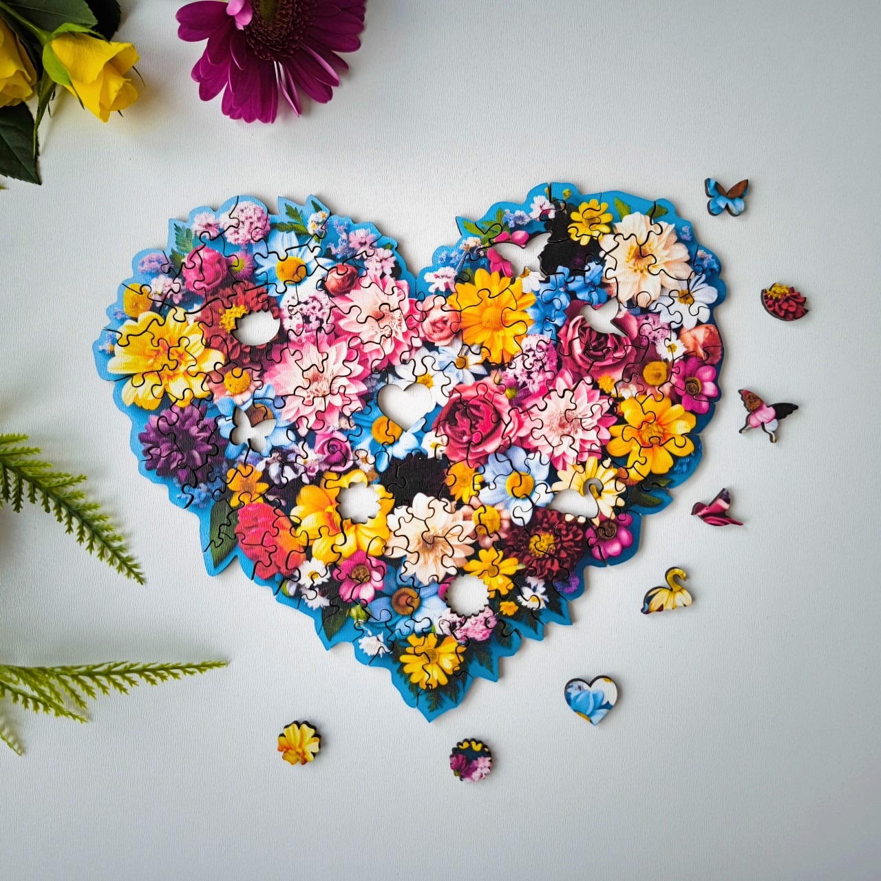 milliwood-celebrating-herz-holzpuzzle-100-teile-blumengeschenk image 4