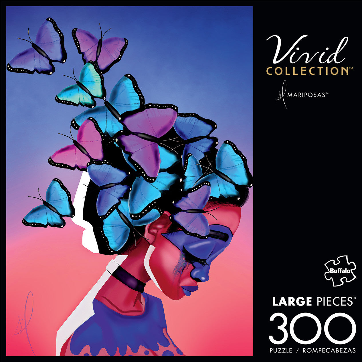 buffalo-games-vivid-mariposas-300-teile-puzzle-schmetterling image 2