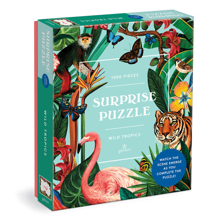 galison-wild-tropics-surprise-1000-teile-puzzle-dschungel image 1