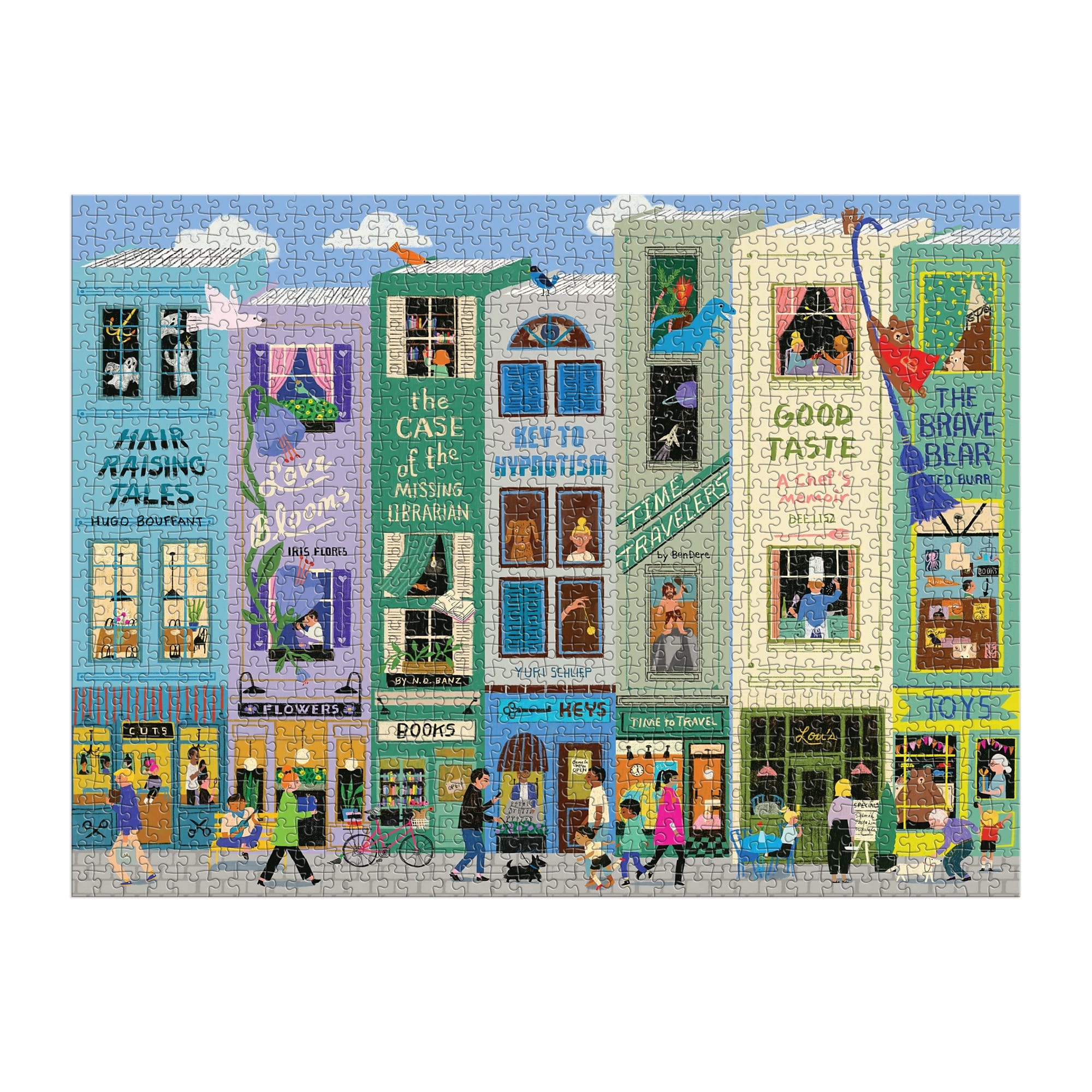 galison-main-street-books-puzzle-1000-teile-b-cher-stadtmotiv image 3